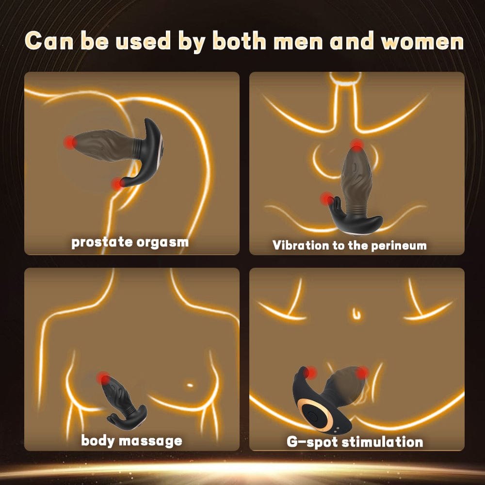Black wireless prostate and perineum massager, photo 3