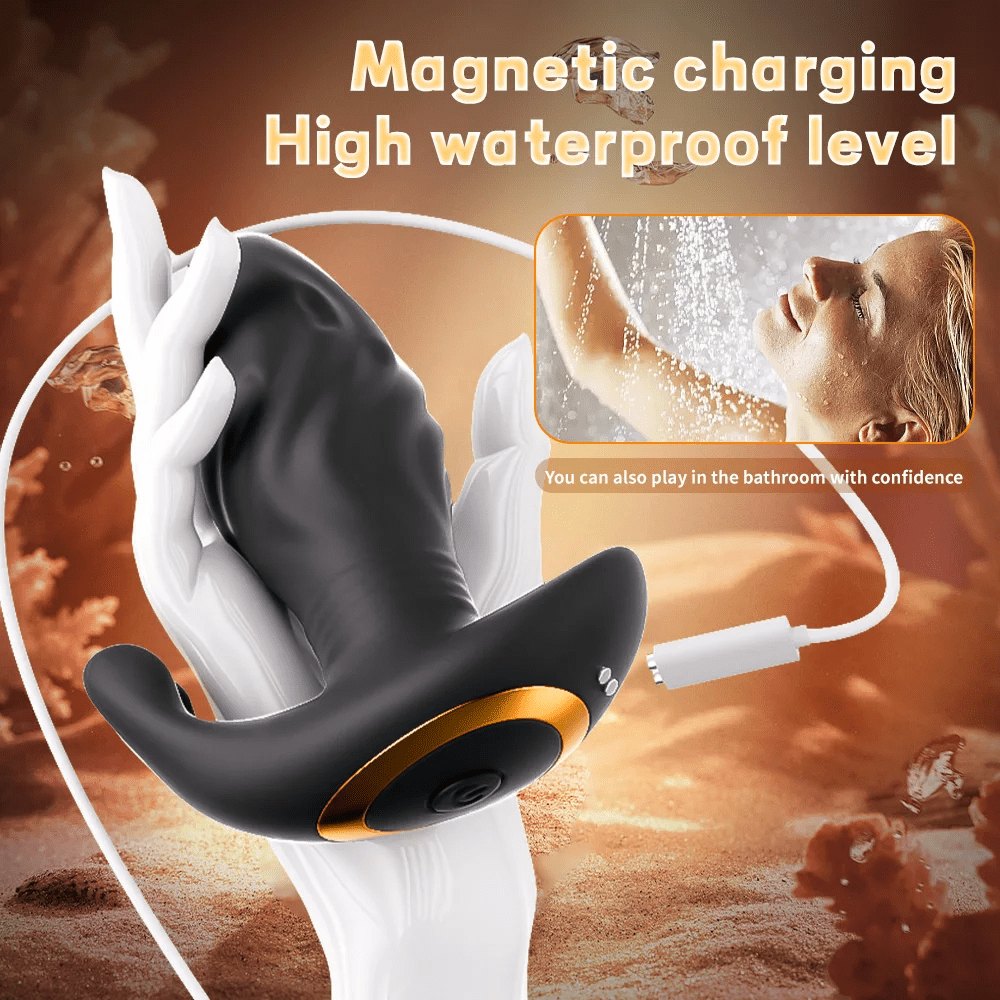 Black wireless prostate and perineum massager, photo 5