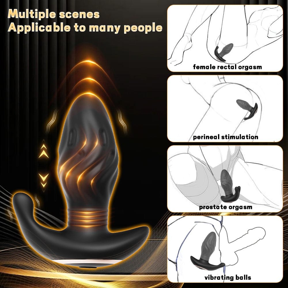 Black wireless prostate and perineum massager, photo 8