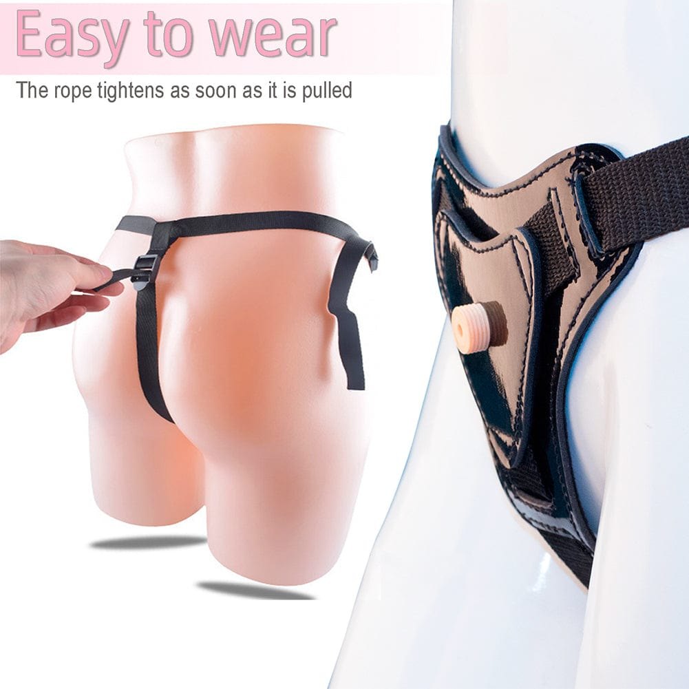 Strap-on harness dildo vibrator with wireless remote, photo 5