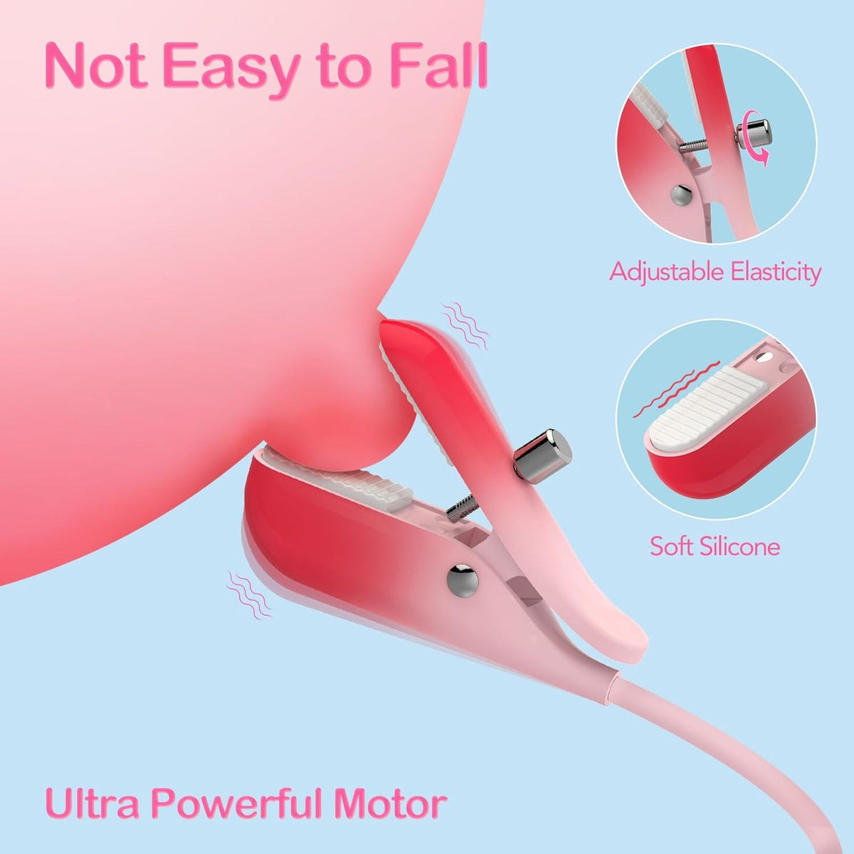 Wireless vibrating nipple clamps, photo 4
