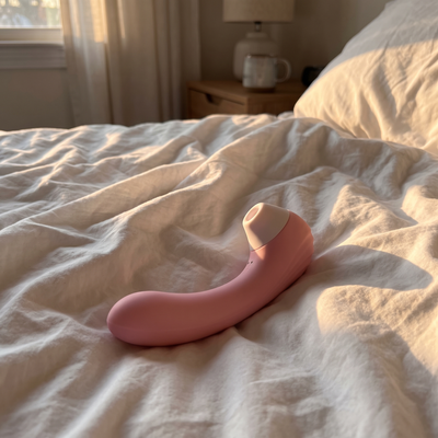 WildNightX Bloom resting on the bed in soft morning light