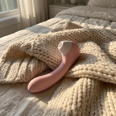 WildNightX Bloom resting on a cozy knit blanket