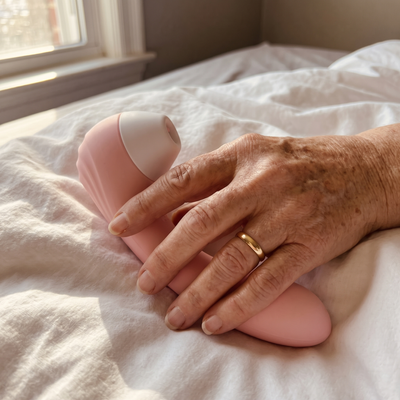 Close-up of a hand holding the WildNightX Bloom