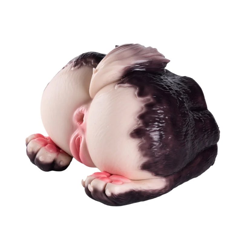 Black and white wolf-furry sex doll torso, photo 2