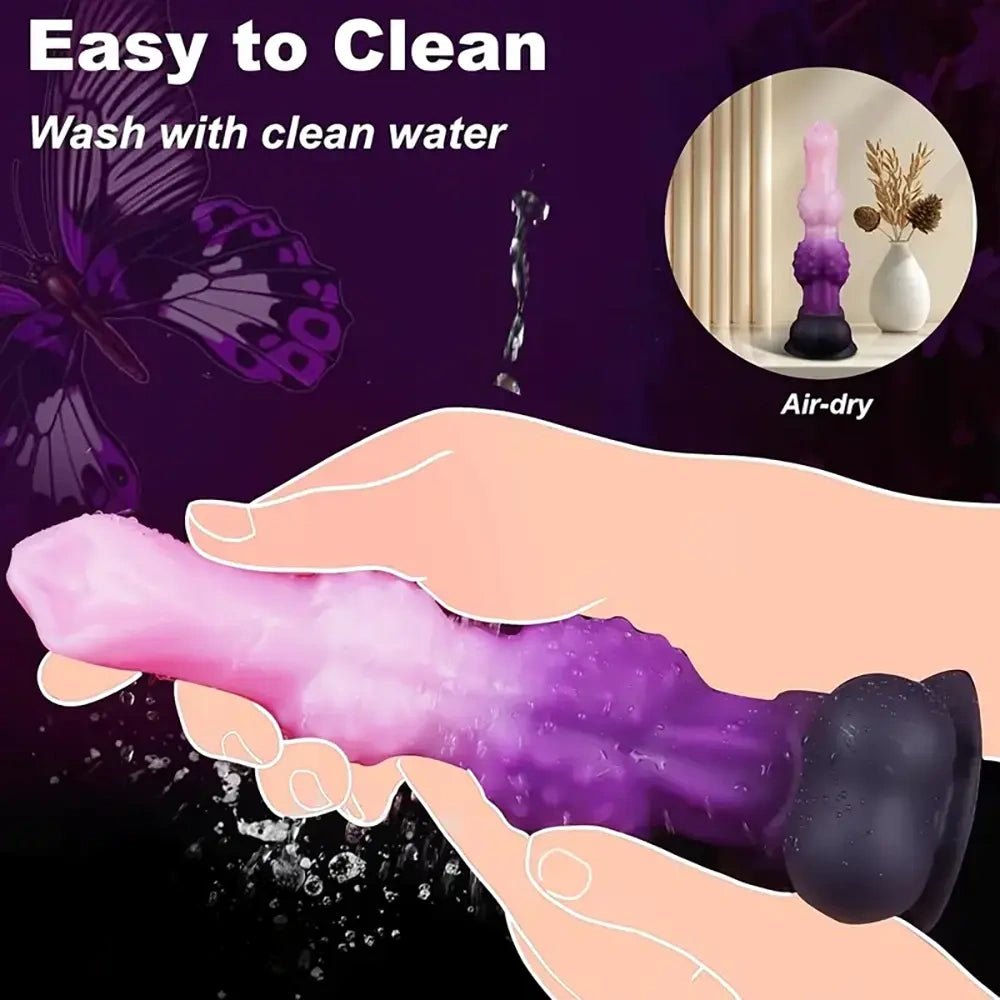 Ridged wolf tooth monster fantasy dragon dildo, photo 3