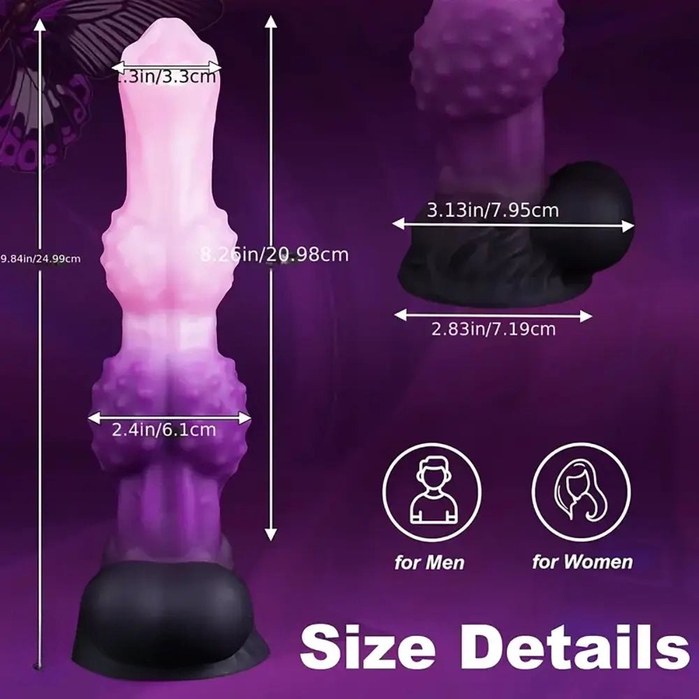 Ridged wolf tooth monster fantasy dragon dildo, photo 7