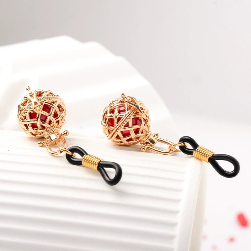 Alloy woven cage nipple clamps with adjustable tips, photo 1