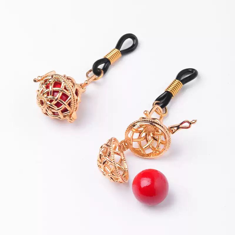 Alloy woven cage nipple clamps with adjustable tips, photo 2