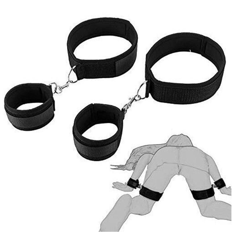 Black cotton-pad-Velcro wrist to thigh restraint strap, photo 8