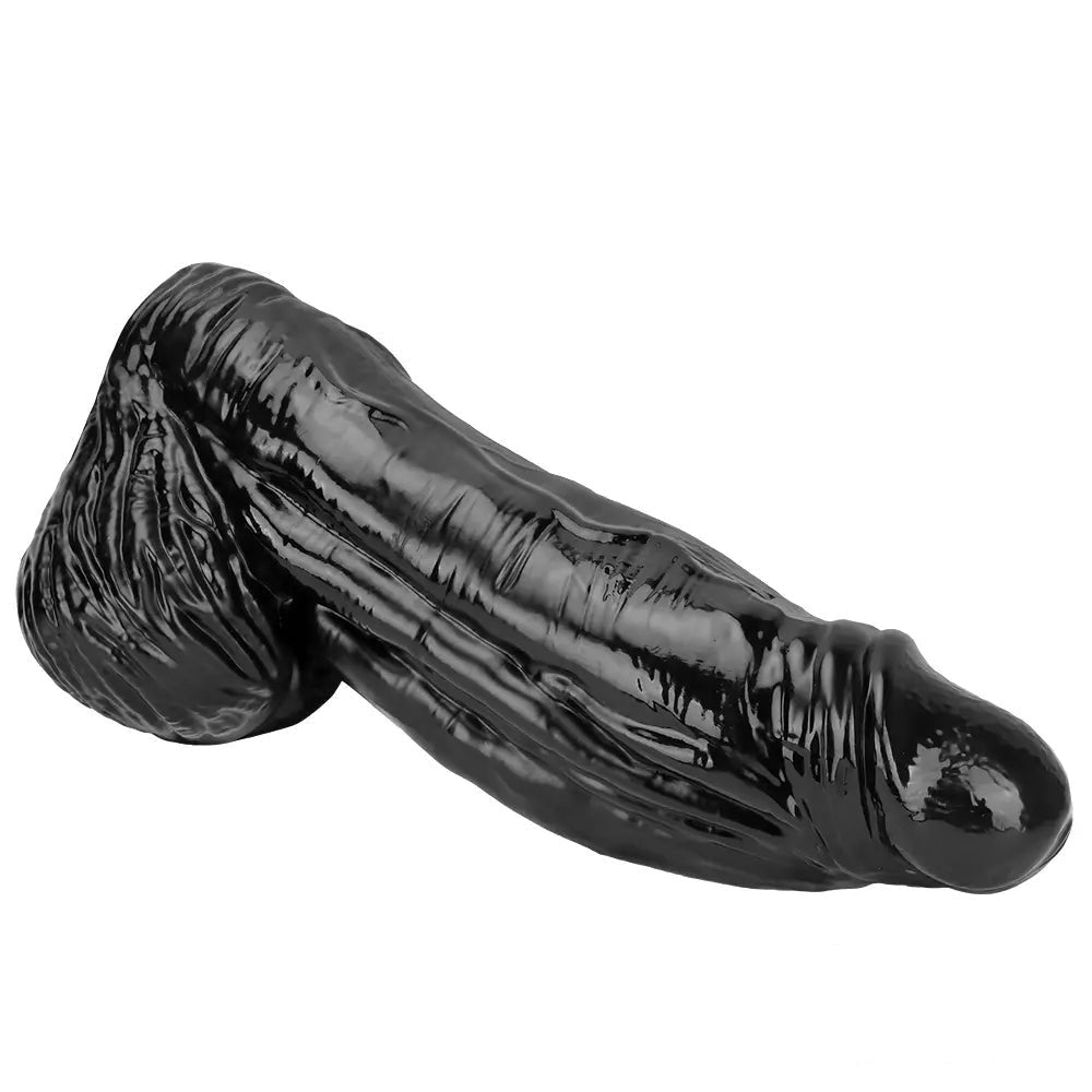 Black extra thick realistic dildo, photo 8
