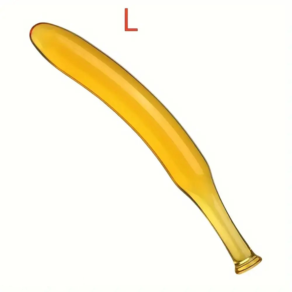 Yellow glass banana dildo, photo 10