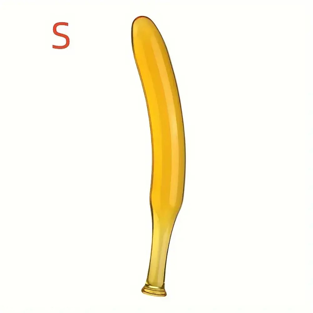 Yellow glass banana dildo, photo 8