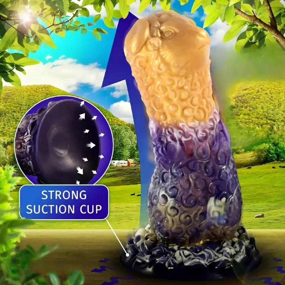 Two-tone zodiac sheep animal dildo, photo 2