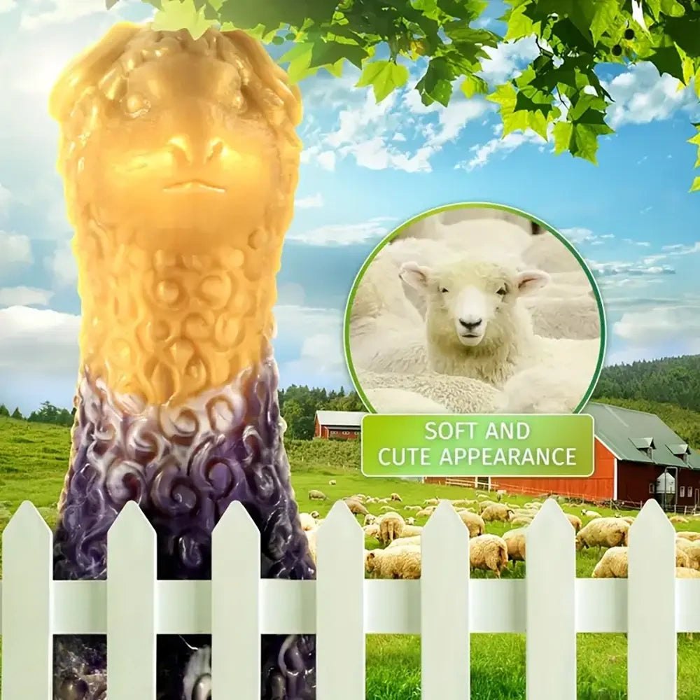 Two-tone zodiac sheep animal dildo, photo 4