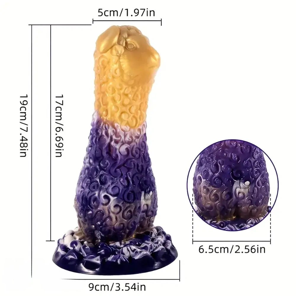 Two-tone zodiac sheep animal dildo, photo 7